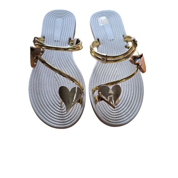 Heart Sandels Size 37 / 6.5 - Picture 1 of 2